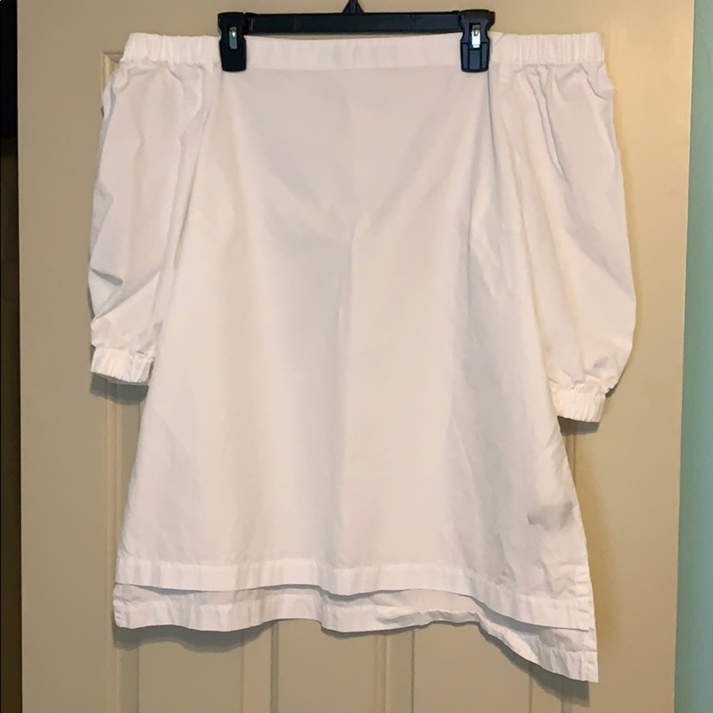 Lauren by Ralph Lauren off the shoulder white top